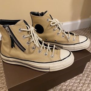 Converse high-tops with side zipper